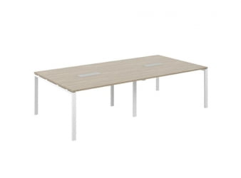 Стол переговорный Сигма СГ.276.ОД.63.ВХ Дуб темный Белый / Sigma SG.276.OD.63.WH