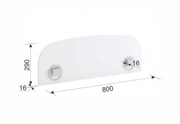 Бортик для деткой кровати XYZ-123 белый