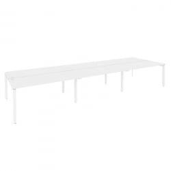 Рабочая станция на П-образном м/к ОНИКС О.МП-Д.РС-6.4.7 Белый Бриллиант / ONIX O.MP-D.RS-6.4.7