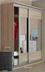 Шкаф-купе Импульс SN 16.07 Дуб сонома/белый глянец