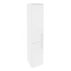 Шкаф высокий узкий левый ONIX O.SU-1.3(L) Белый Бриллиант