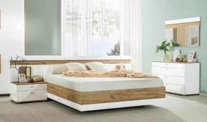 Стол туалетный комбинированный с зеркалом 1200 Фиджи 013 Дуб Золотой Белый