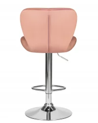 Стул барный DOBRIN BARNY Пудрово-розовый велюр MJ9-32