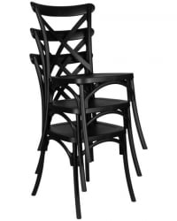 Стул обеденный ДОБРИН ЗИЛАН (цвет черный (Б-03)) 2 шт / DOBRIN ZILAN (B-03))