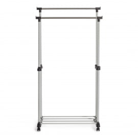 Вешалка JET металл, пластик, 86*44*166 см, черный/светло-серый/хром