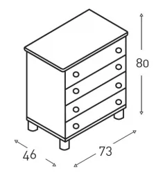 Тумба Micuna CO-1247 White