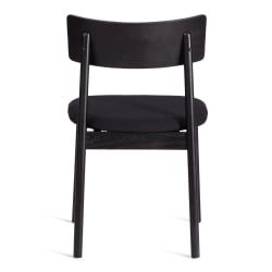 Стул ТХОР дерево вяз/ткань лен, черный/черный лен, 50х48х81,5 см / THOR