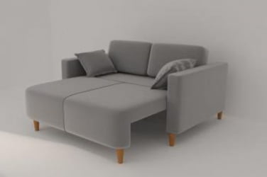 Офисный диван Ультра (Berhouse) Цвет фасада: Левис 08 велюр; Тип: Прямой; Материал фасада: Металл/Велюр