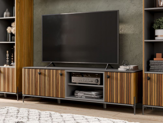 Гостиная Элиот №3 Оникс Серый/Орех фактурный