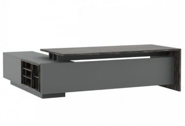 Стол письменный на опорной креденции DALI DLI37210312 Эбен Антрацит