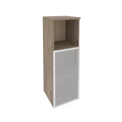 Шкаф средний узкий левый ОНИКС О.СУ-2.2Р(Л) Тиквуд Темный / ONIX O.SU-2.2R(L)