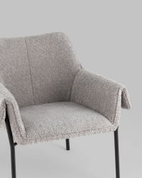 Кресло лаунж Бесс альпака Серый