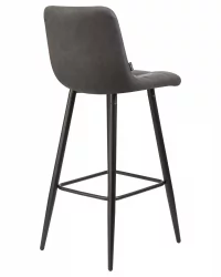 Стул барный ДОБРИН НИCОЛЕ Серая экокожа РУ-08 / DOBRIN NICOLE RU-08