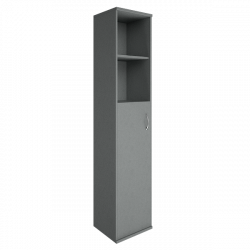 Шкаф высокий узкий левый Riva А.СУ-1.6 Л Серый