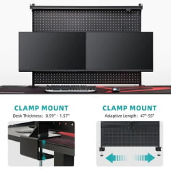 Перфорированная доска с комплектом креплений EUREKA ARPB-01B-US, черный