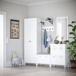 Настенная вешалка в прихожую Бланко ЛД 137.050.000 Белая