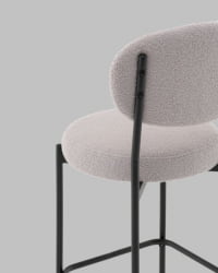 Стул полубарный Бриф DD ПБ букле светло-серый