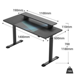 Компьютерный стол EUREKA ERK-SM55-B