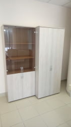 Шкаф для одежды глубокий Глассй 6.19.302 Дуб сантана светлый / Glassy