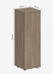 Шкаф средний левый Sigma SG.804.OD.OD.L Дуб темный