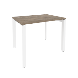 Стол рабочий на П-образном м/к ОНИКС О.МП-СП-1.7 Тиквуд Темный/Белый / ONIX O.MP-SP-1.7