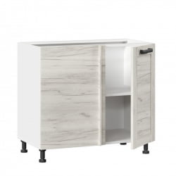 Тумба кухонная угловая 1000 Винченца ЛД 234.090.000.006 Белый Дуб Крафт белый