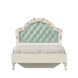 Кровать полутороспальная 1200 Луиза ЛД 665.095.000 Алебастр Мятный