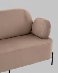 Диван Кэнди велюр светло-серый