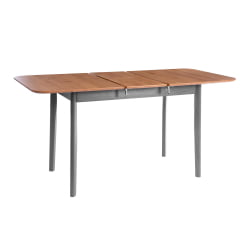 Стол Соната Люкс раздвижной/Sonata Lux extension table массив сосны, антик /графит, 120-(150)х75х73 см