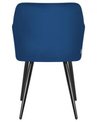 Стул обеденный ДОБРИН РОБЕРТ (черные матовые ножки, велюр В108-67 Темно-синий) 2 шт / DOBRIN ROBERT V108-67
