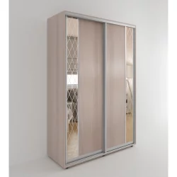 Шкаф-купе в гостиную комнату Акцент-Вера ДР 1200х600 Ясень шимо светлый