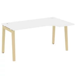 Стол эргономичный левый ONIX WOOD OW.SA-1(R) Белый Бриллиант/Светлый