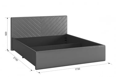 Кровать 1.6 Сандра 2 с подъем. механизмом ZP.KM1.6-12.2 крем (велюр)