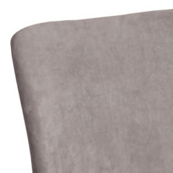 Стул обеденный La Rousse NEW, флок , серый/черный, 29, 45x55x93 см