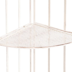 Этажерка угловая Secret De Maison Nicole (PL08-10338) стальной сплав, античный белый, 48х33х159 см