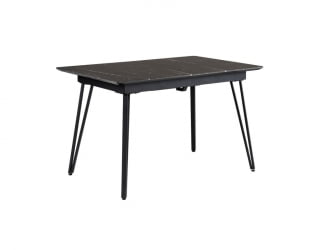 Стол Диего раздвиж. 140-180 Темный мрамор/Бабочка