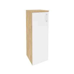 Шкаф средний узкий левый ONIX O.SU-2.3(L) Тиквуд Светлый/Белый