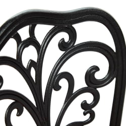 Комплект Secret De Maison Romance (стол +2 стула) алюминиевый сплав, D60/H67, 53х41х89см, черный