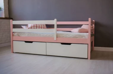 Детская кровать от 3 до 7 лет RooRoom VK-11р Розовая