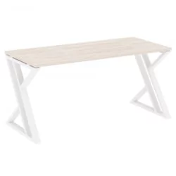 Стол рабочий LOFT VR.L-SRZ-4.7 Металл белый Денвер светлый