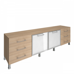 Тумба модульная четырехсекционная YALTA LT-TS 4.2R Акация Лорка