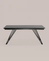 Обеденный стол раскладной Пандора 180-280 Черный мрамор