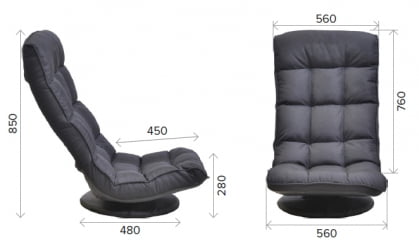 Геймерское кресло Everprof Jax Ткань Черный