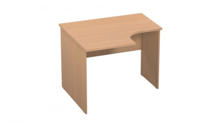Стол компьютерный угловой Р.РС-12 (левый) Крафт белый