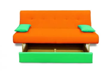 Диван с подушкой MANGO 4 (2 категория) Оранжевый Зеленый