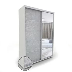 Большой шкаф Акцент-Квадро КЛ 1200х600 Выбеленное дерево