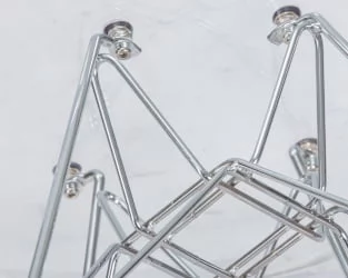 Стул обеденный DOBRIN DSR CASPER ножки хром Прозрачный