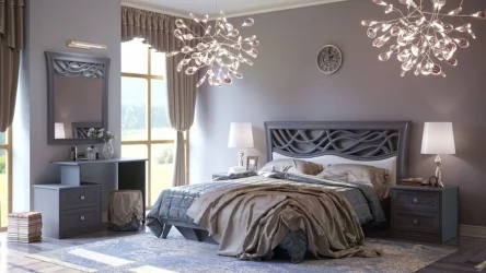 Тумба прикроватная Джулия ЛД 695.030.000 Оникс серый