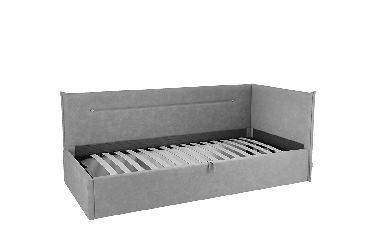 Кровать  0.9 Альба (Тахта) КМ.T-16 нежно-розовый (велюр)