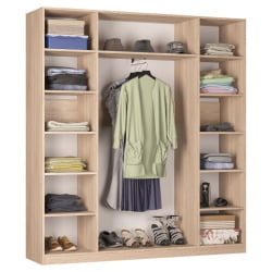 Шкаф распашный R-198х180х45-1-PO-M(Венге)